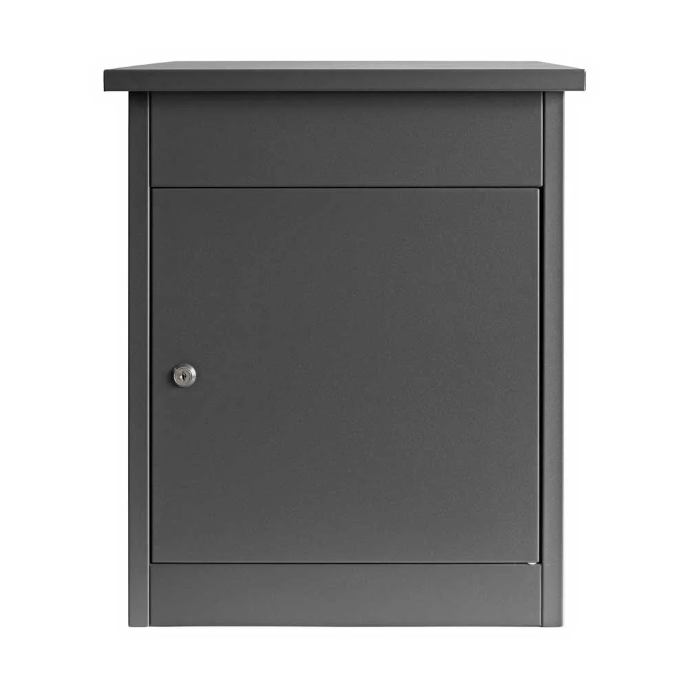 House Parcel Box – Wall Mounted or Free Standing – Puffin - Anthracite Grey RAL 7016 - Image 6