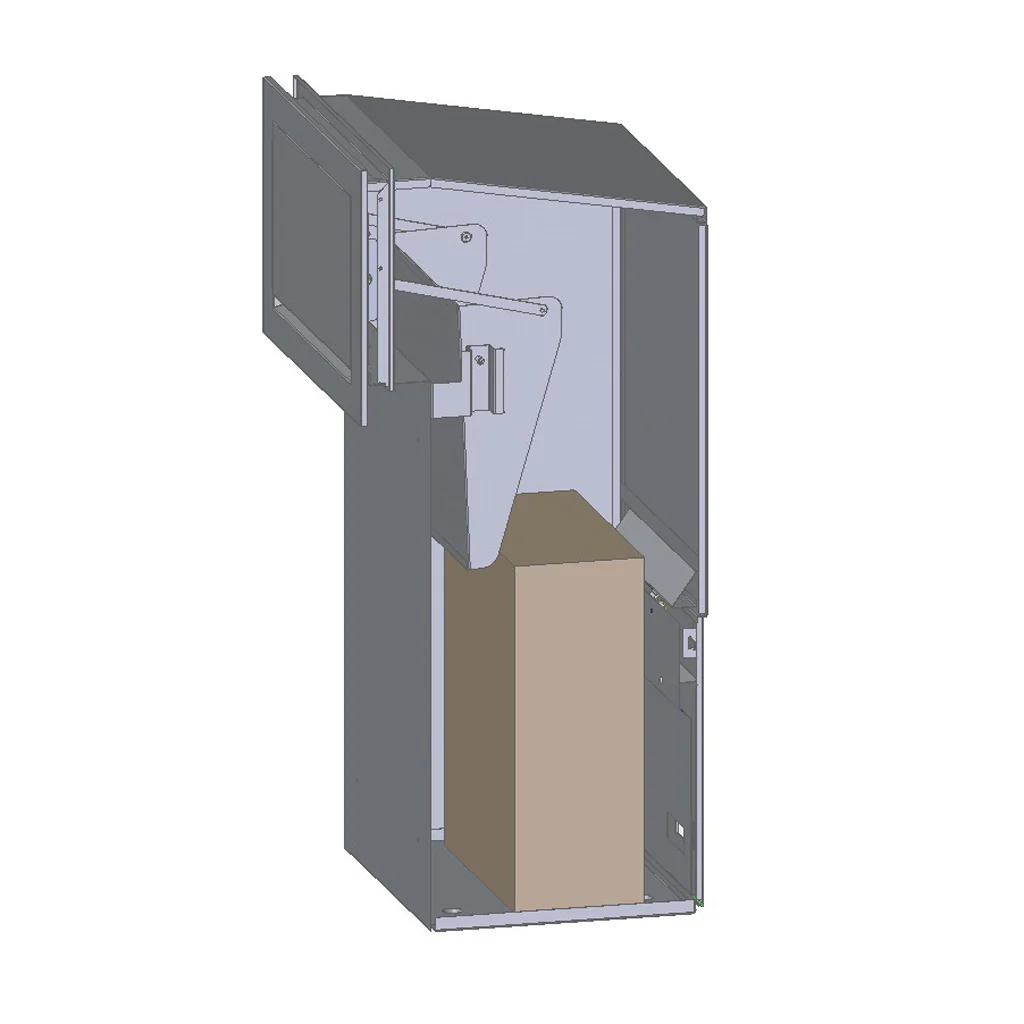 Outdoor Parcel Box for Gates & Fences – Rear Access – Sigma Paco VE2 - Black - Image 16