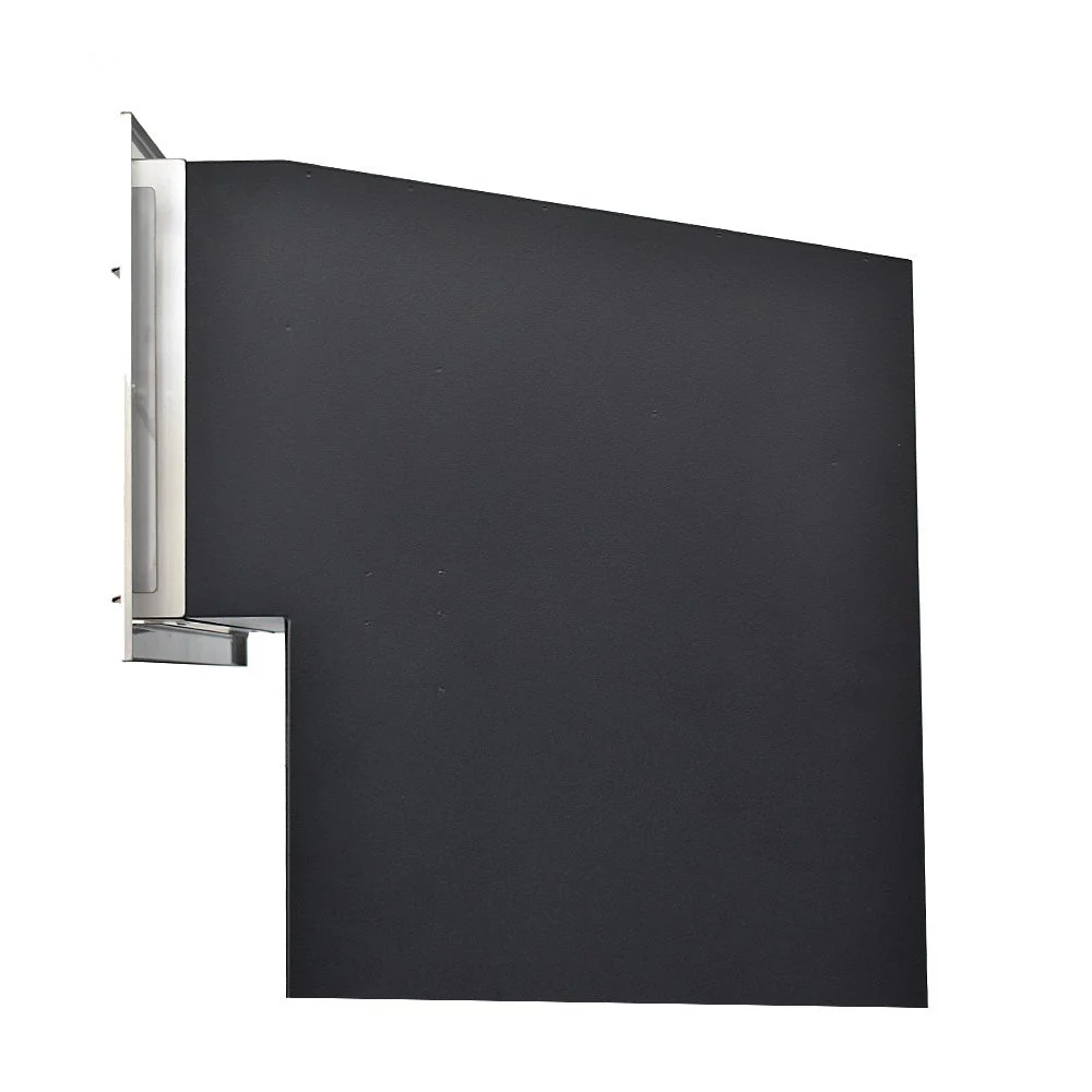 Outdoor Parcel Box for Gates & Fences – Rear Access – Sigma Stainless Steel Front - Black - Image 13
