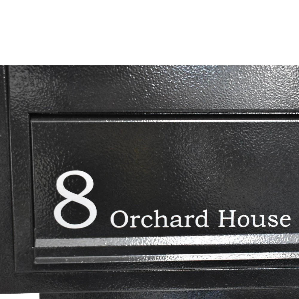 Outdoor Parcel Box for Gates & Fences – Rear Access – Sigma Stainless Steel Front - Black - Image 24