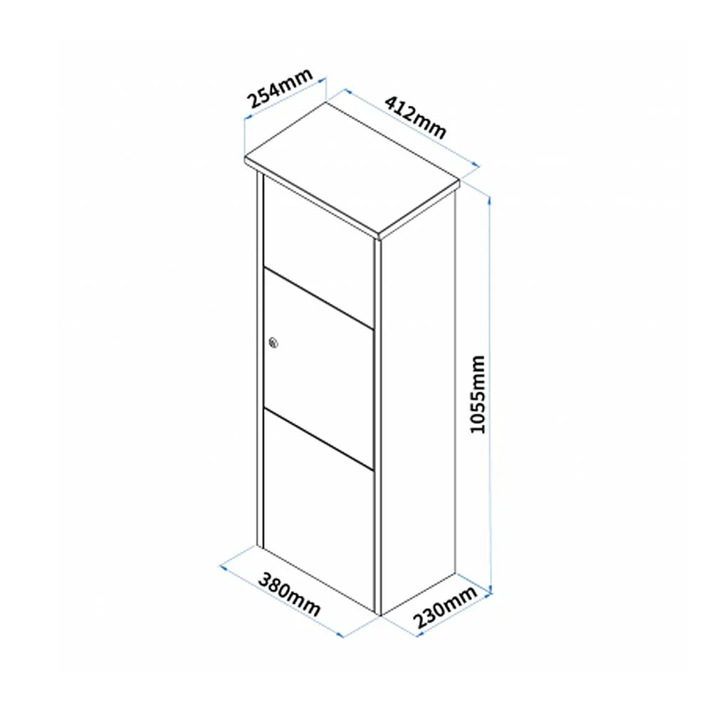 Package Delivery Box for Home – Goldcrest Freestanding Front Access Parcel Box - Image 4