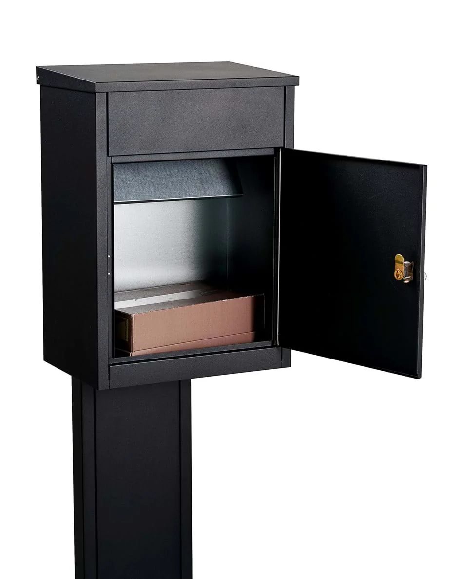 Front Access Parcel Letterbox Wall Mounted Lockable Allux 500 - Anthracite - Image 5